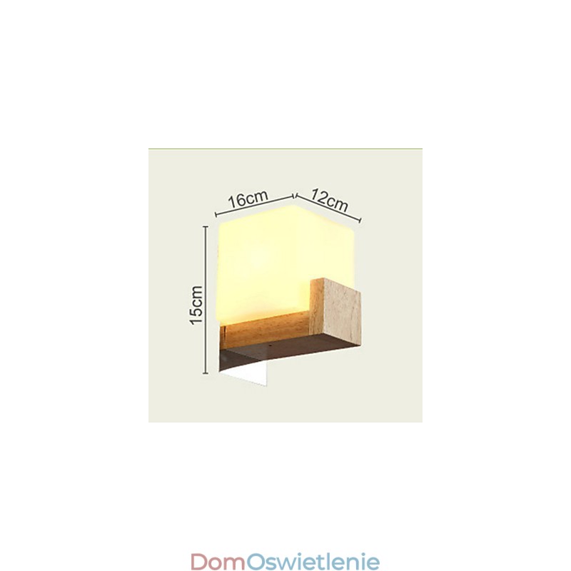 Kinkiety Mini Styl Nowoczesny Współczesny Drewno Bambus
