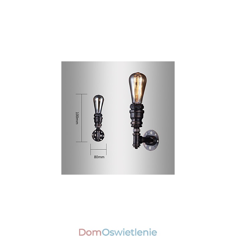 Retro Metalowe szafki nocne Kinkiet Wiejski Pastoralny Salon Kinkiety Jadalnia Kinkiet