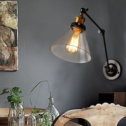 Kreatywna wiejska lampa ścienna Retro Titan Section Double Wall Lamp
