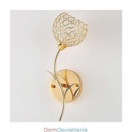 Minimalistyczna, nowoczesna lampa ścienna z kryształu Minimalistyczna, nowoczesna lampa ścienna z kryształu