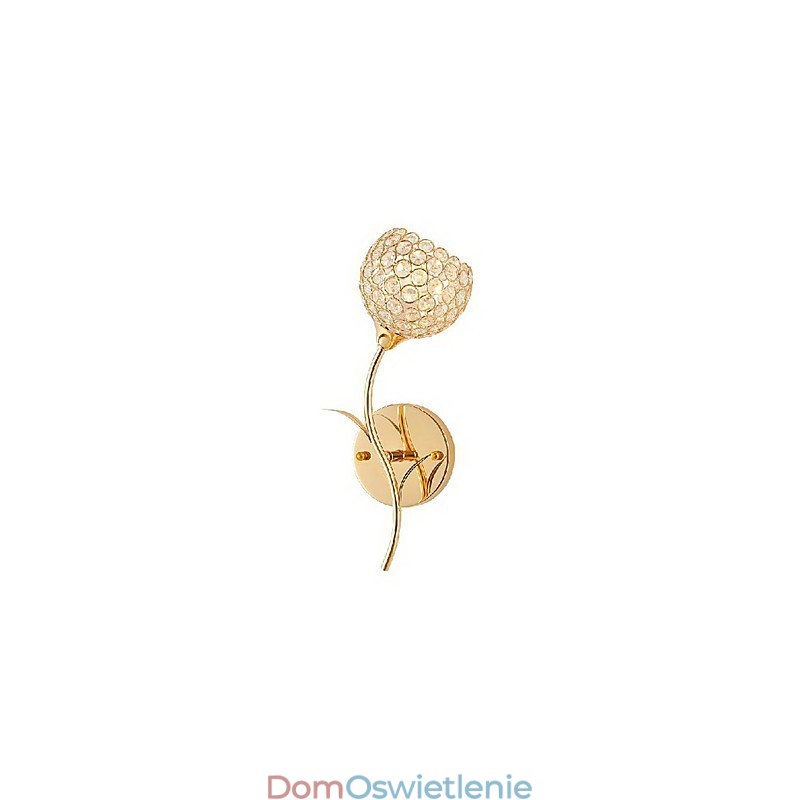 Minimalistyczna, nowoczesna lampa ścienna z kryształu