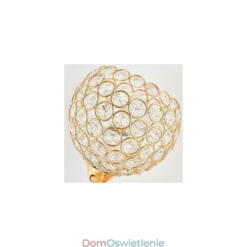 Minimalistyczna, nowoczesna lampa ścienna z kryształu