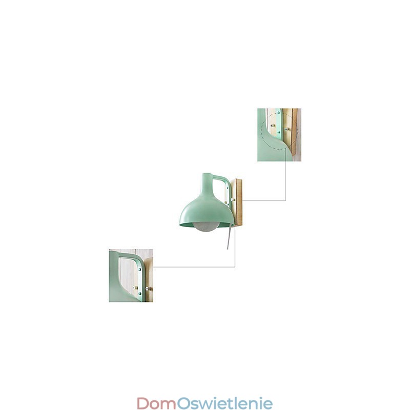 Kinkiety ścienne Nowoczesne Współczesne Drewno Bambus