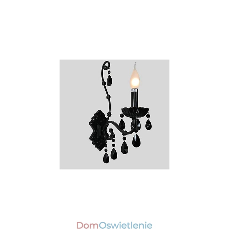 Kryształowe kinkiety ścienne w stylu mini, lampy ścienne w kształcie świec, nowoczesne współczesne, metalowe