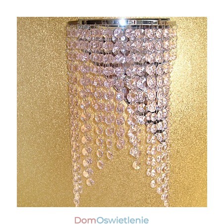 Nowoczesna kryształowa lampa ścienna z 2 światłami