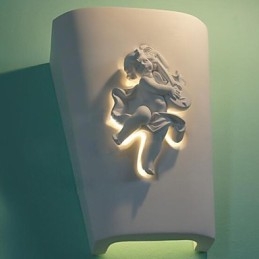 Kreatywna wiejska kreatywna śródziemnomorska lampa ścienna w stylu europejskim Kupidyn lampa ścienna