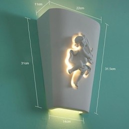 Kreatywna wiejska kreatywna śródziemnomorska lampa ścienna w stylu europejskim Kupidyn lampa ścienna