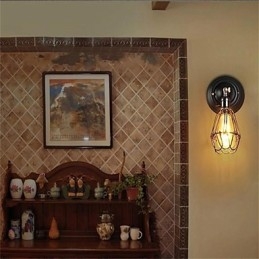Pełna osobowości Elegancki wygląd Amerykański Retro Klatka Ściana