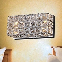 Kontraktowa i współczesna kwadratowa lampa ścienna K9 Crystal