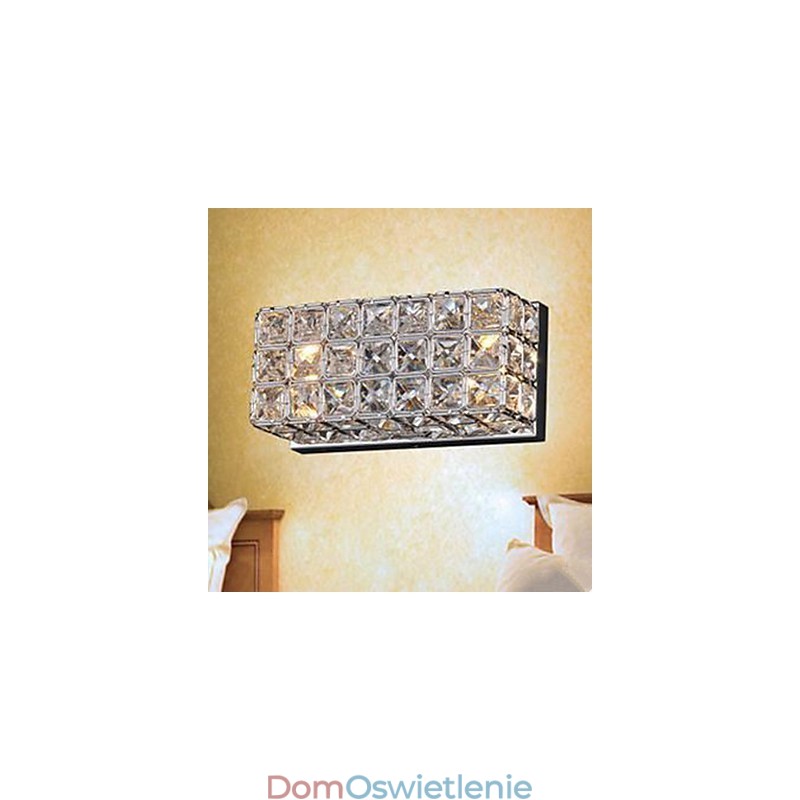 Kontraktowa i współczesna kwadratowa lampa ścienna K9 Crystal