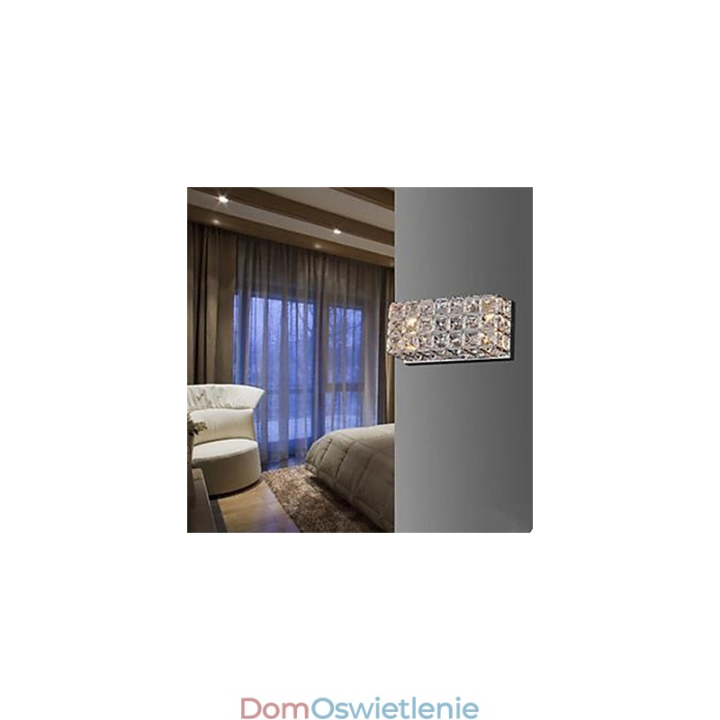 Kontraktowa i współczesna kwadratowa lampa ścienna K9 Crystal