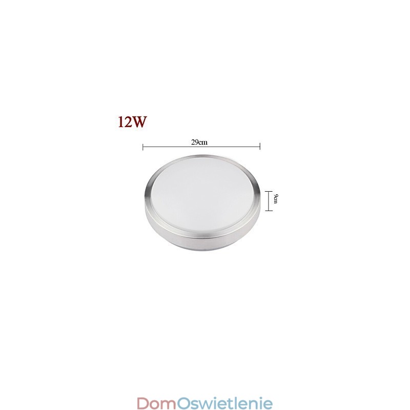 Oświetlenie montowane na płasko Światło okrągłe proste nowoczesne średnica 29CM