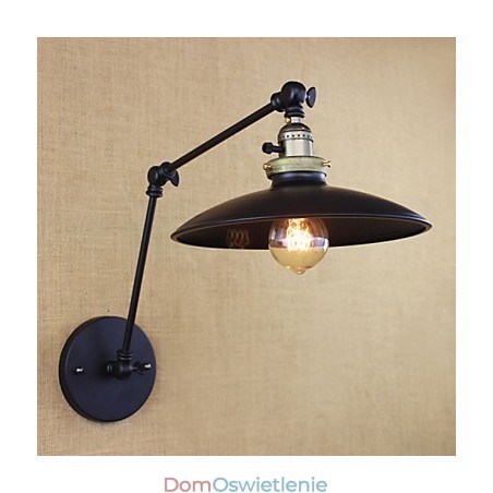 Amerykańska minimalistyczna lampa ścienna z żelaza o długim ramieniu i przełącznikiem Amerykańska minimalistyczna lampa ścienna z żelaza o długim ramieniu i przełącznikiem