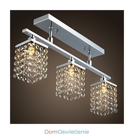 Żyrandol liniowy, lampa wyspowa, kryształ, 3 światła Żyrandol liniowy, lampa wyspowa, kryształ, 3 światła