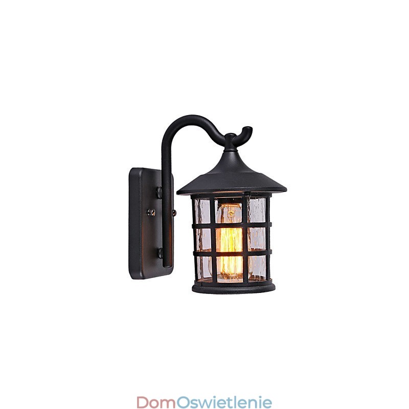 Antyczna rustykalna żelazna wodoodporna zewnętrzna lampa ścienna Vintage latarnia światło rdzawy matowy czarny korytarz korytarz kinkiet