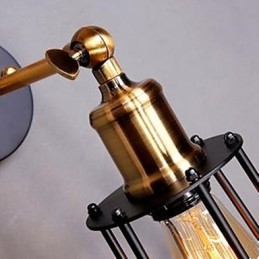 Literatura i sztuka Projektant postaci Żelazna rama Lampa ścienna