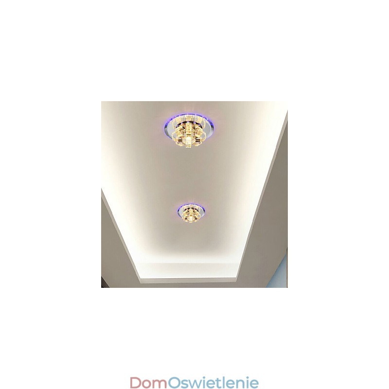 Kryształowa lampa sufitowa Spotlight SMD 3W Kreatywna lampa Absorbująca światło kopuły