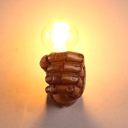Europejska ściana Kreatywne Retro Pięść Lampa ścienna Światła
