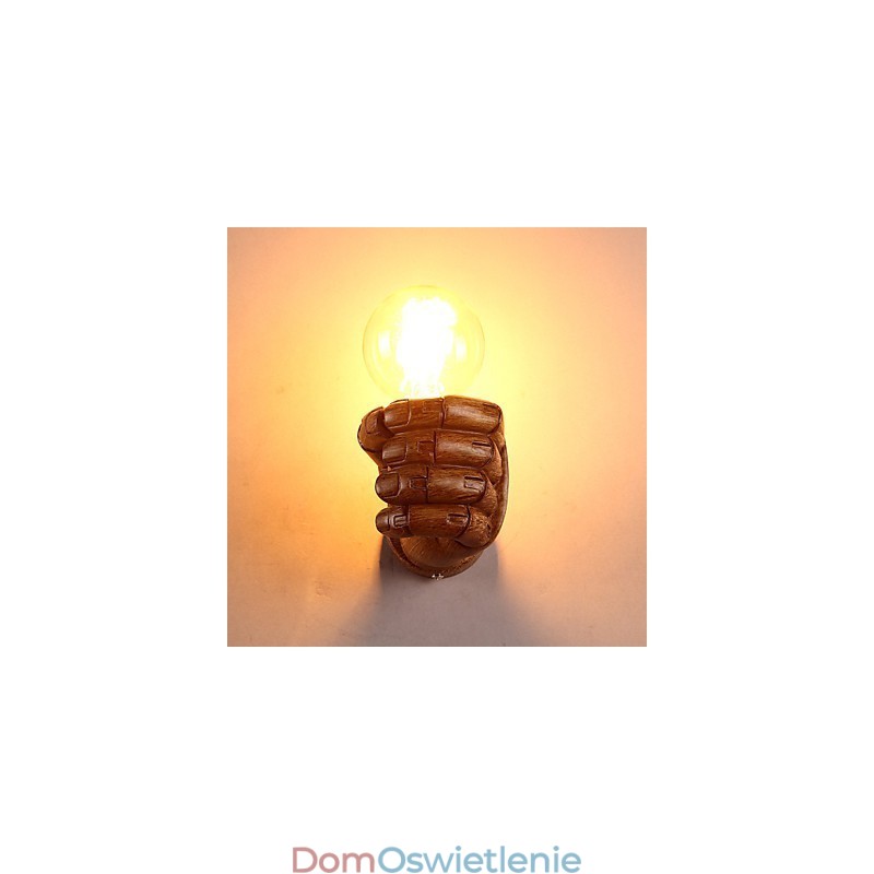 Europejska ściana Kreatywne Retro Pięść Lampa ścienna Światła