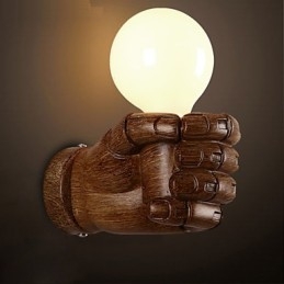 Europejska ściana Kreatywne Retro Pięść Lampa ścienna Światła
