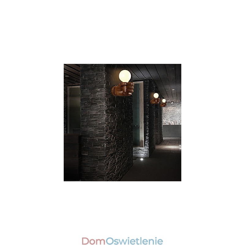 Europejska ściana Kreatywne Retro Pięść Lampa ścienna Światła