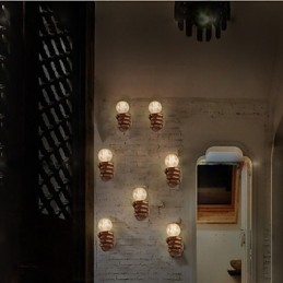 Europejska ściana Kreatywne Retro Pięść Lampa ścienna Światła