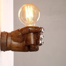 Europejska ściana Kreatywne Retro Pięść Lampa ścienna Światła