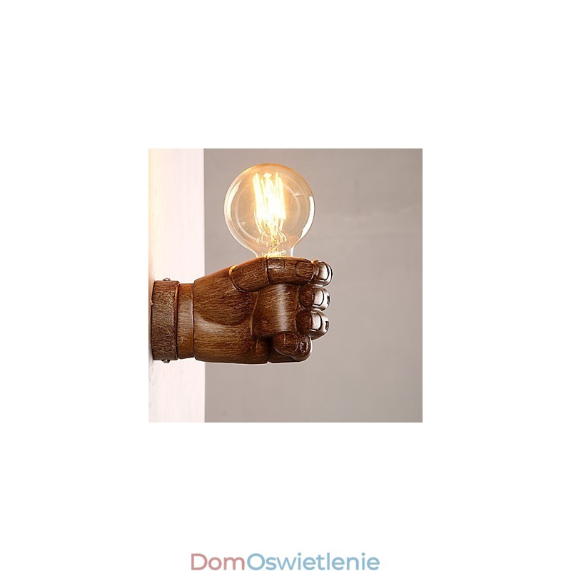 Europejska ściana Kreatywne Retro Pięść Lampa ścienna Światła