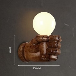 Europejska ściana Kreatywne Retro Pięść Lampa ścienna Światła