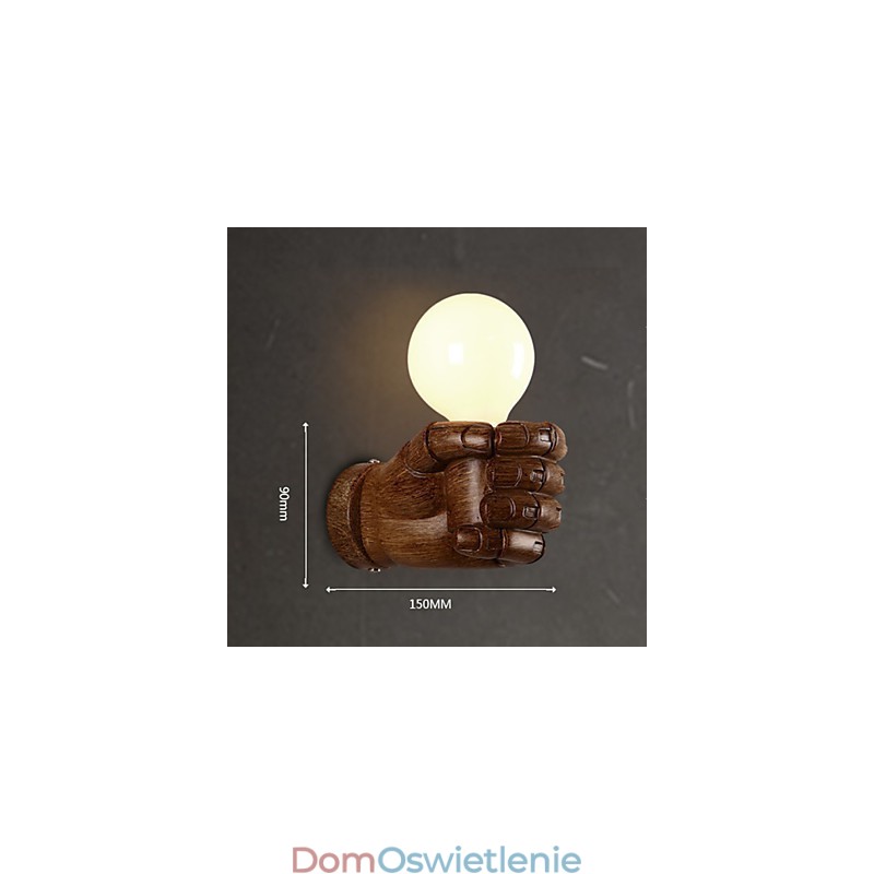 Europejska ściana Kreatywne Retro Pięść Lampa ścienna Światła