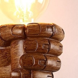 Europejska ściana Kreatywne Retro Pięść Lampa ścienna Światła