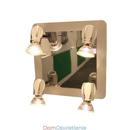 Nowoczesne chromowane kinkiety łazienkowe z 4 światłami