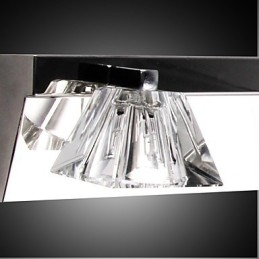Nowoczesna lampa ścienna z kloszem szklanym 4 światła Lustro z przodu