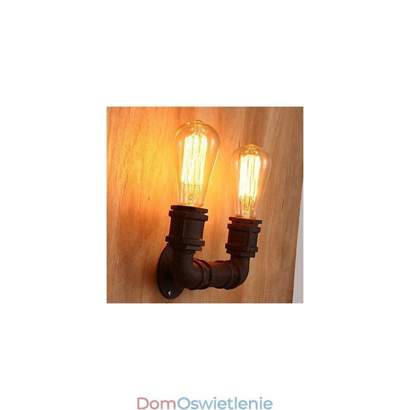 Kreatywny podwójny kreatywny przewód ścienny Bar lampa