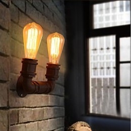 Kreatywny podwójny kreatywny przewód ścienny Bar lampa