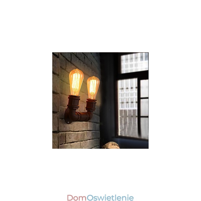 Kreatywny podwójny kreatywny przewód ścienny Bar lampa