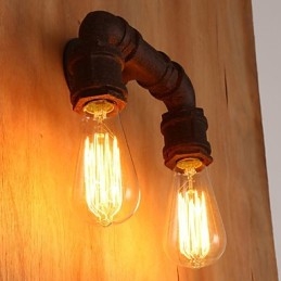 Kreatywny podwójny kreatywny przewód ścienny Bar lampa