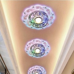 Kryształowa lampa sufitowa SMD 3W Kreatywna lampa tuba świetlna Kolorowa kopuła świetlna
