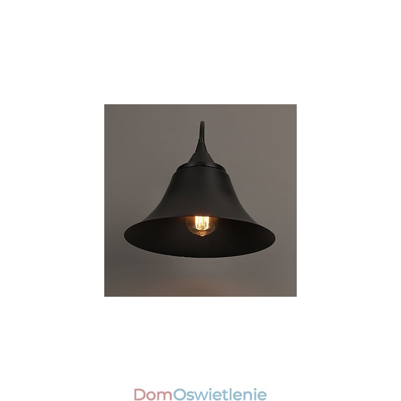 Designerska lampa ścienna Duds Loft Style Ancient Black Iron Cap
