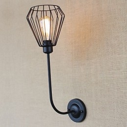 Amerykańska, kreatywna lampa w kształcie łokcia z żelaza w stylu antycznym z pojedynczą głowicą