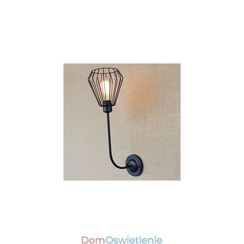 Amerykańska, kreatywna lampa w kształcie łokcia z żelaza w stylu antycznym z pojedynczą głowicą