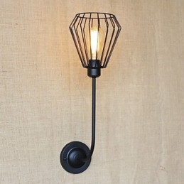 Amerykańska, kreatywna lampa w kształcie łokcia z żelaza w stylu antycznym z pojedynczą głowicą