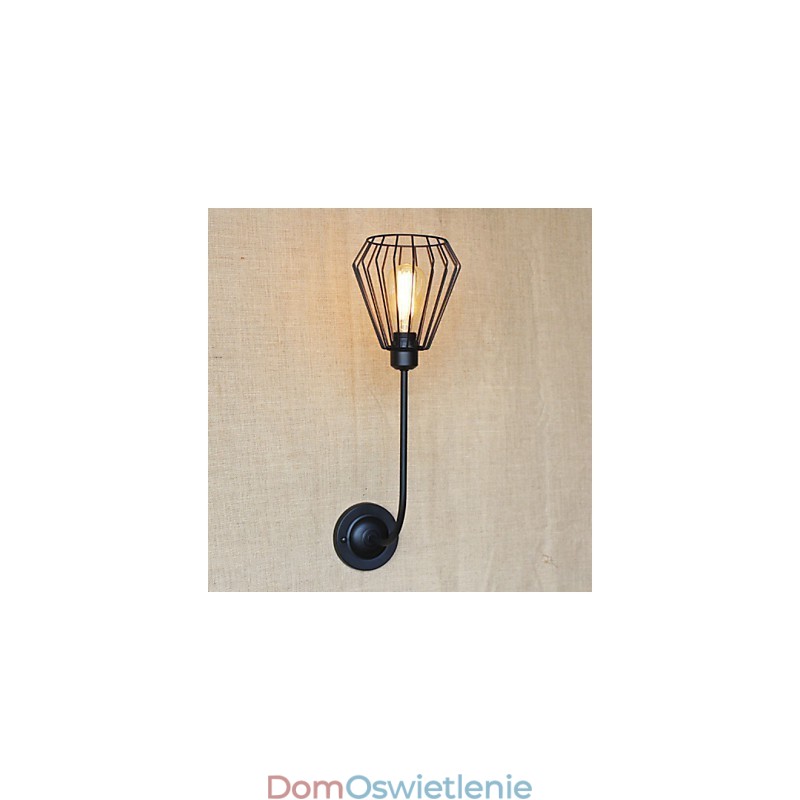 Amerykańska, kreatywna lampa w kształcie łokcia z żelaza w stylu antycznym z pojedynczą głowicą