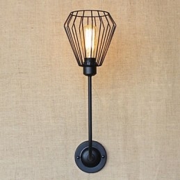 Amerykańska, kreatywna lampa w kształcie łokcia z żelaza w stylu antycznym z pojedynczą głowicą