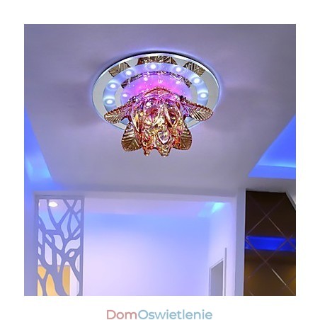 Okrągły kryształowy pomysł na sufitową lampę rurową do pochłaniania światła kopuły Okrągły kryształowy pomysł na sufitową lampę rurową do pochłaniania światła kopuły