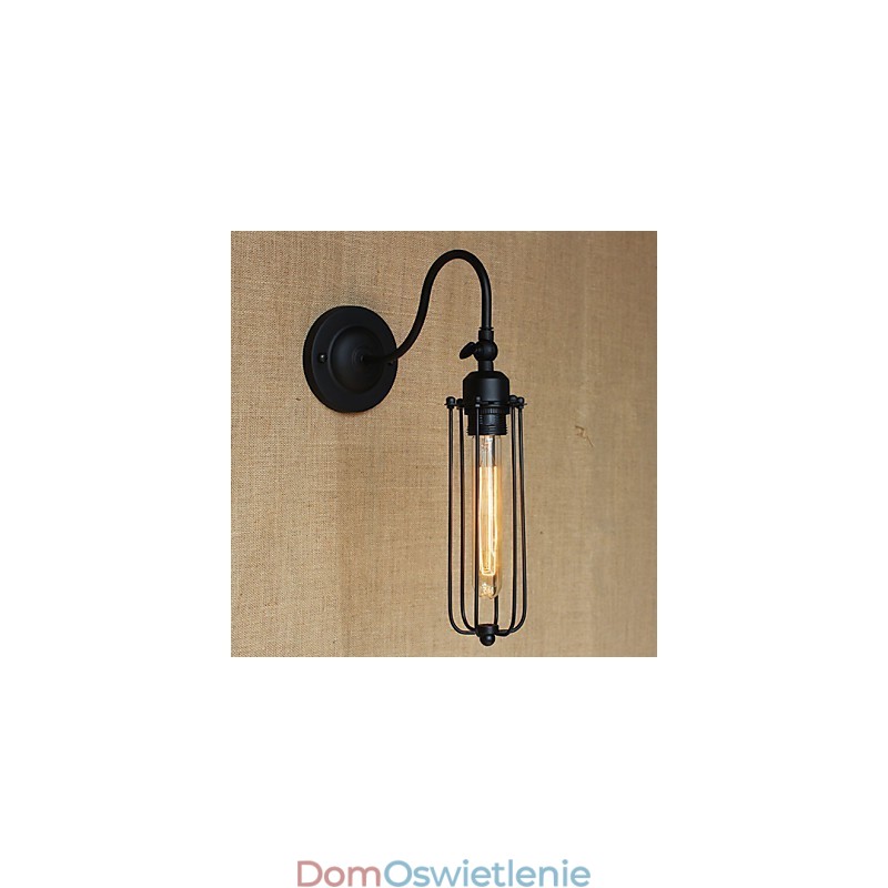 Sztuka Minimalistyczna Matowa Czarna Amerykańska Lampa Do Salonu Sypialnia Balkon Kinkiet Lampa Nocna