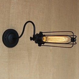 Sztuka Minimalistyczna Matowa Czarna Amerykańska Lampa Do Salonu Sypialnia Balkon Kinkiet Lampa Nocna