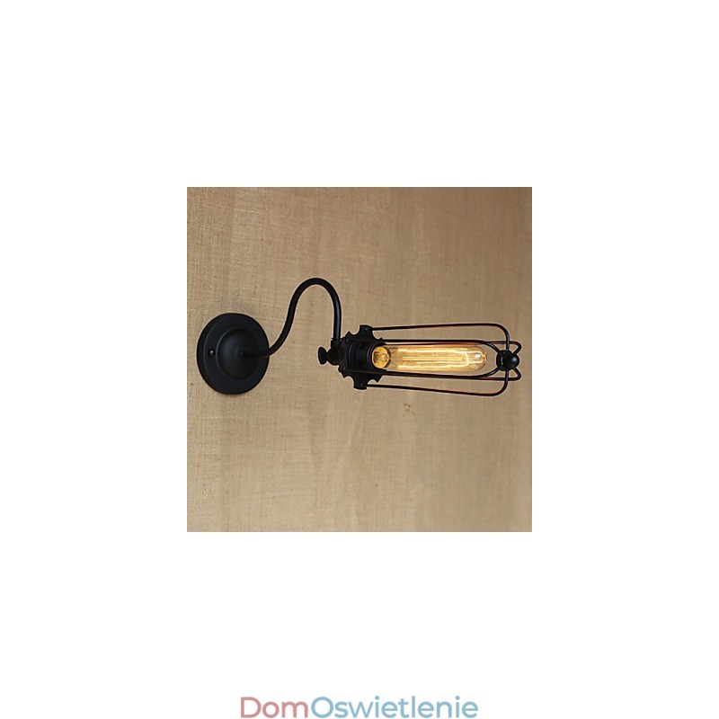 Sztuka Minimalistyczna Matowa Czarna Amerykańska Lampa Do Salonu Sypialnia Balkon Kinkiet Lampa Nocna