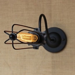 Sztuka Minimalistyczna Matowa Czarna Amerykańska Lampa Do Salonu Sypialnia Balkon Kinkiet Lampa Nocna