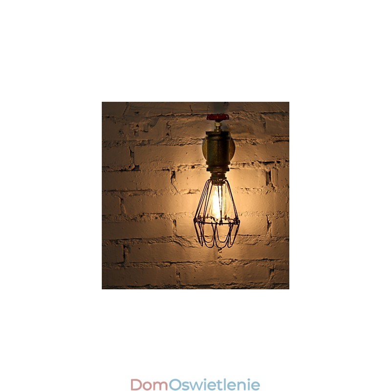 Vintage Industrial Water Pipe Kinkiety Loft Edison Light do Baru Restauracji Oprawy Ścienne Oświetlenie